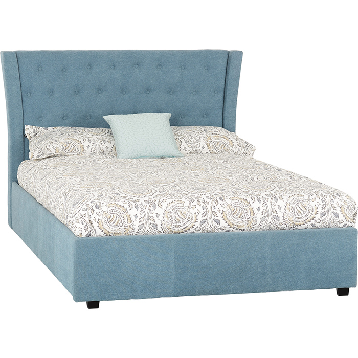 Camden Double Bed In Various Fabrics - Click Image to Close